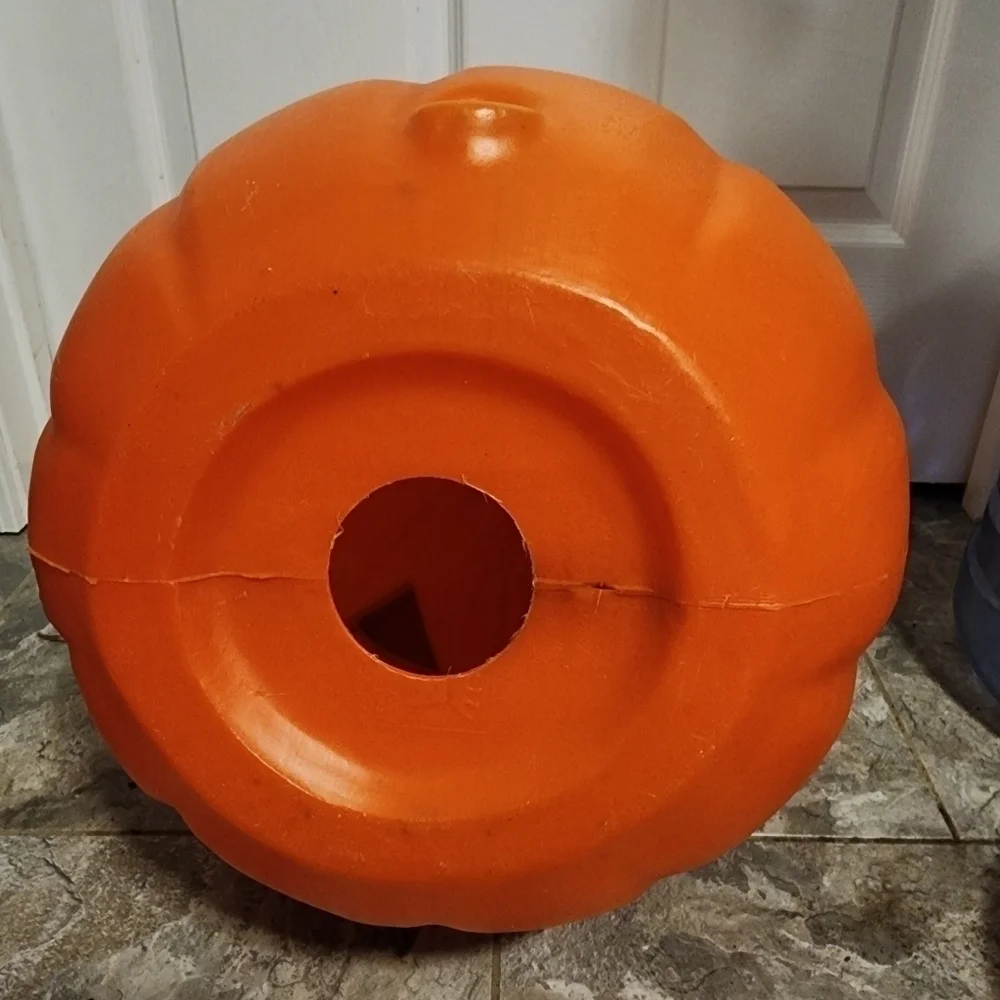 Vintage Empire Jack-o-lantern Pumpkin Blow Mold w/ Light Halloween Decor EUC